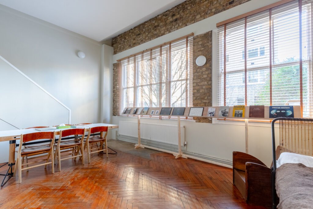 A reception room large view for property photography.